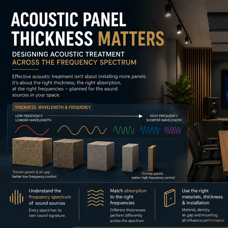 Acoustic Panel thickness matters